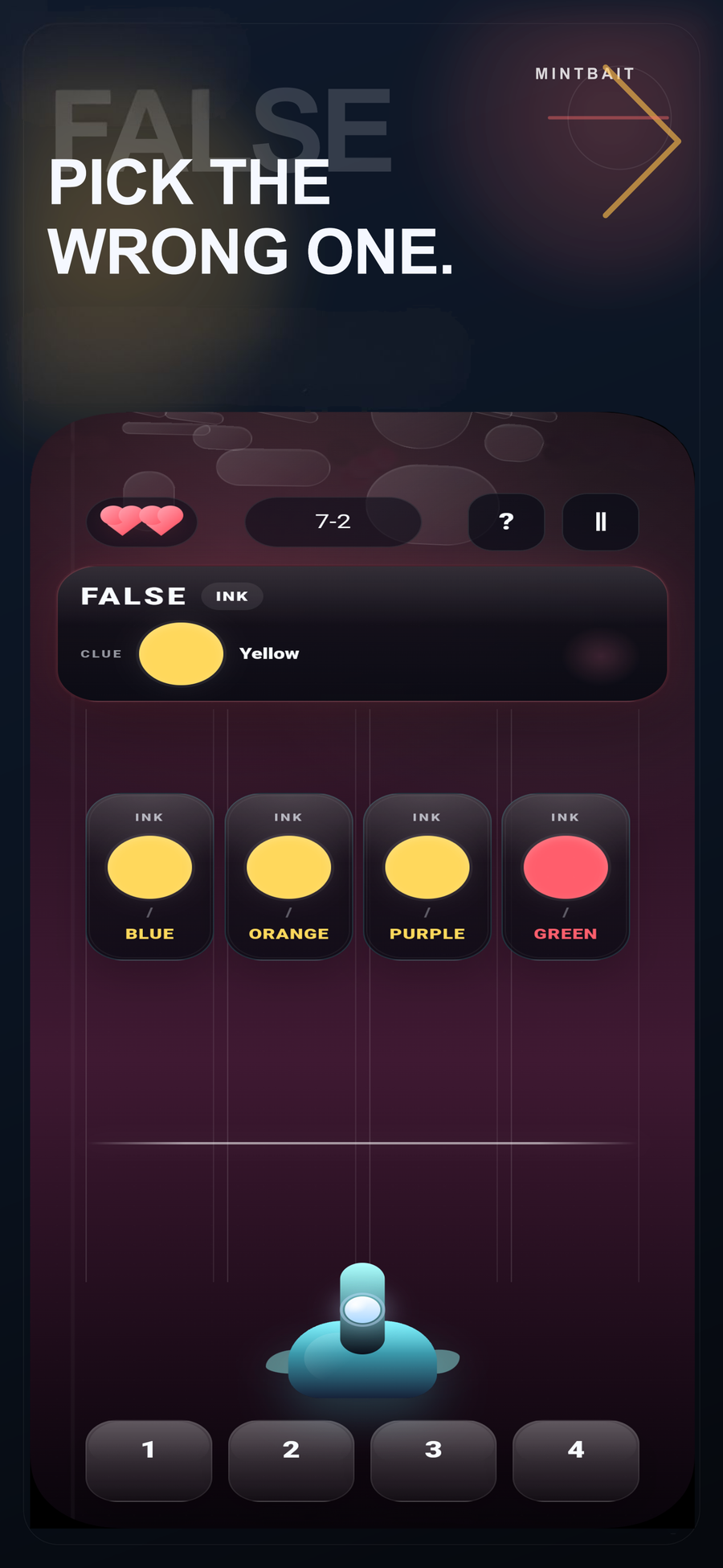 Pick the wrong one on purpose